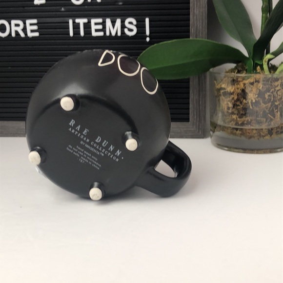 🎃VHTF RARE New Rae Dunn black BOO mug - Picture 6 of 8